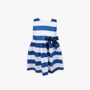 Striped Marine Blue Dress